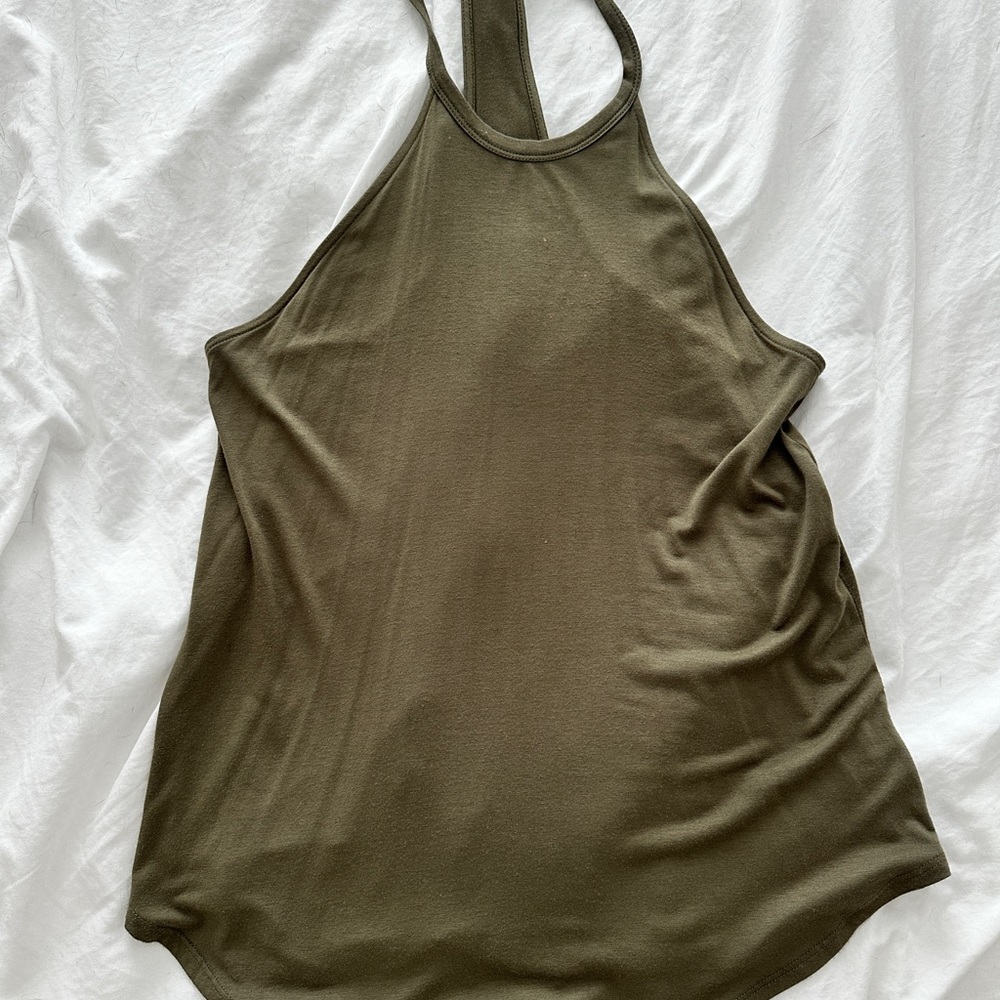Olive Green Halter Top